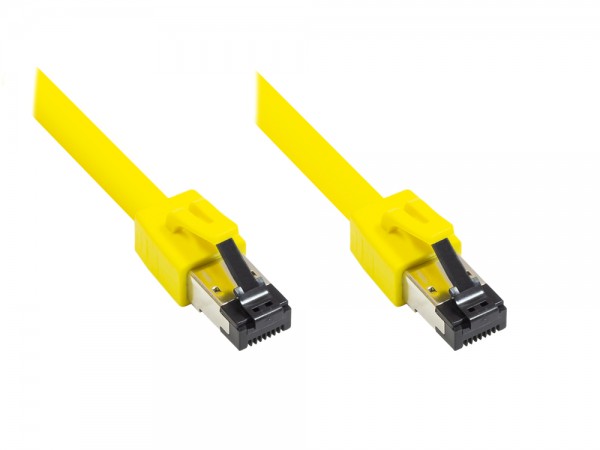 Patchkabel Cat. 8.1, S/FTP, PiMF, halogenfrei, 40GB/2000MHz 2,0m gelb